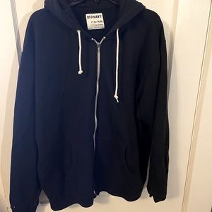 Like new OLD NAVY black 2XL full zip hoodie!